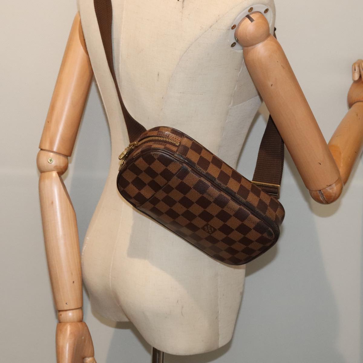Louis Vuitton Gange Brown Canvas Shoulder Bag