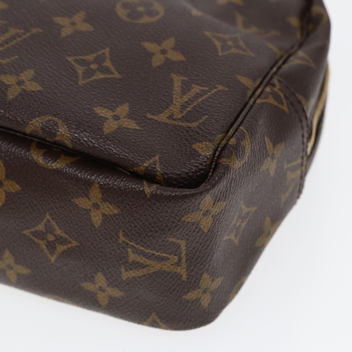 Louis Vuitton Trousse De Toilette Brown Canvas Clutch Bag