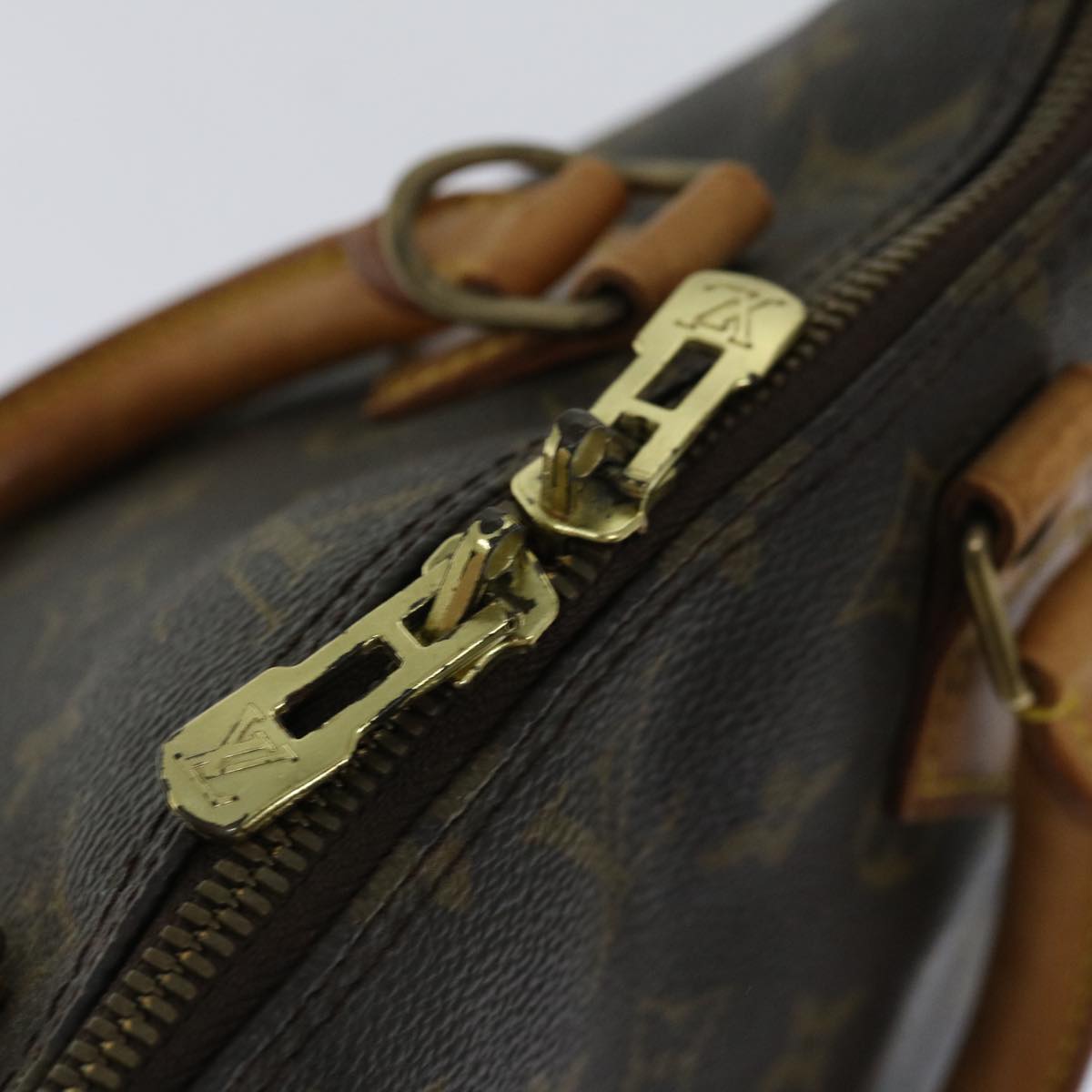 Louis Vuitton Alma Brown Canvas Handbag