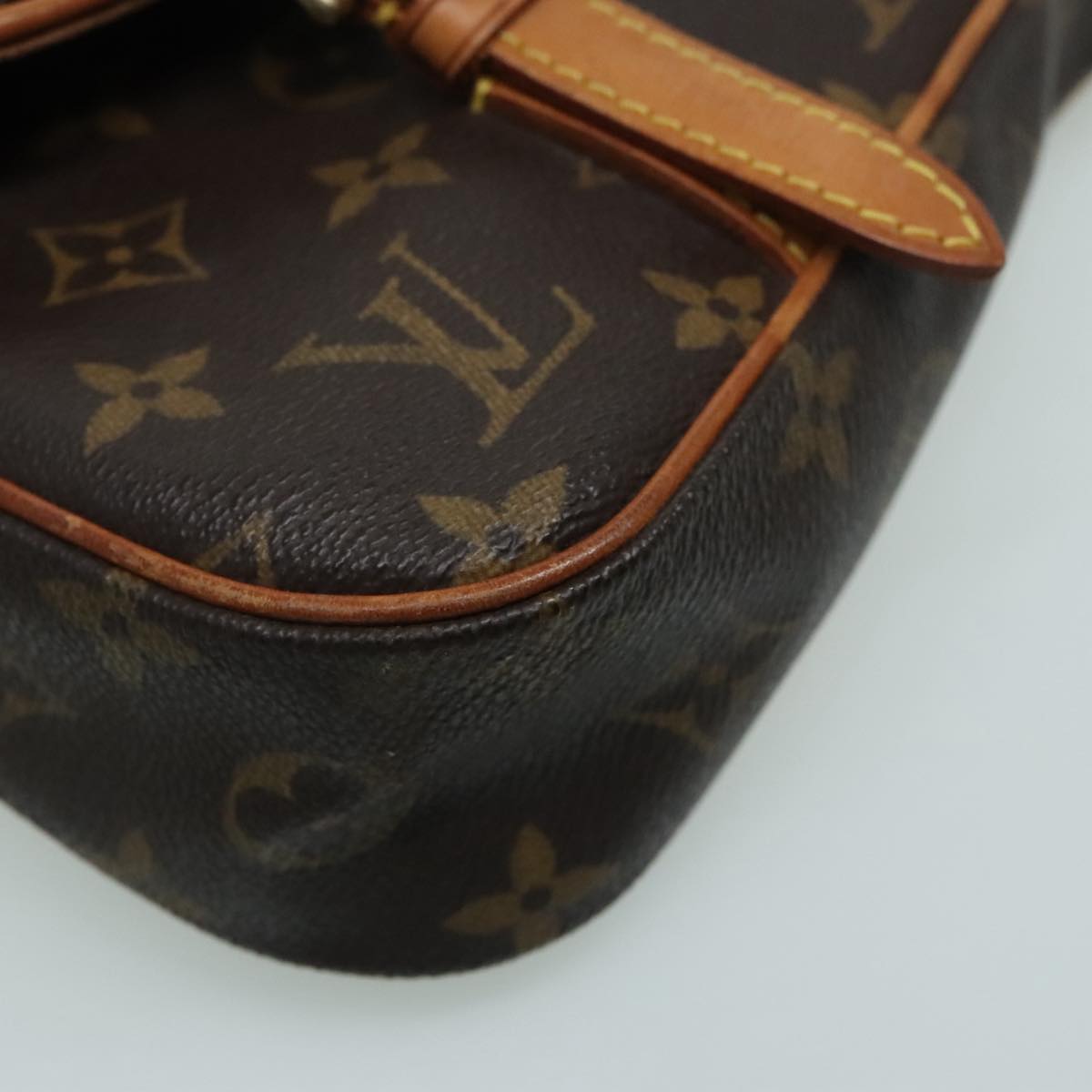 Louis Vuitton Marelle Brown Canvas Backpack Bag