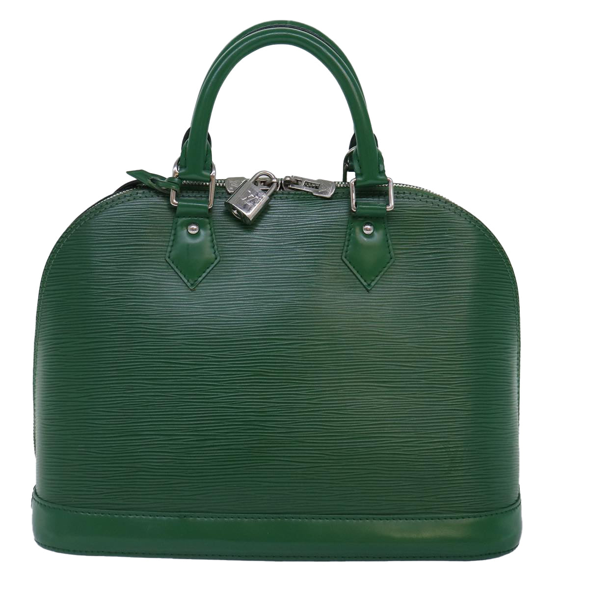 Louis Vuitton Alma Green Calfskin Handbag
