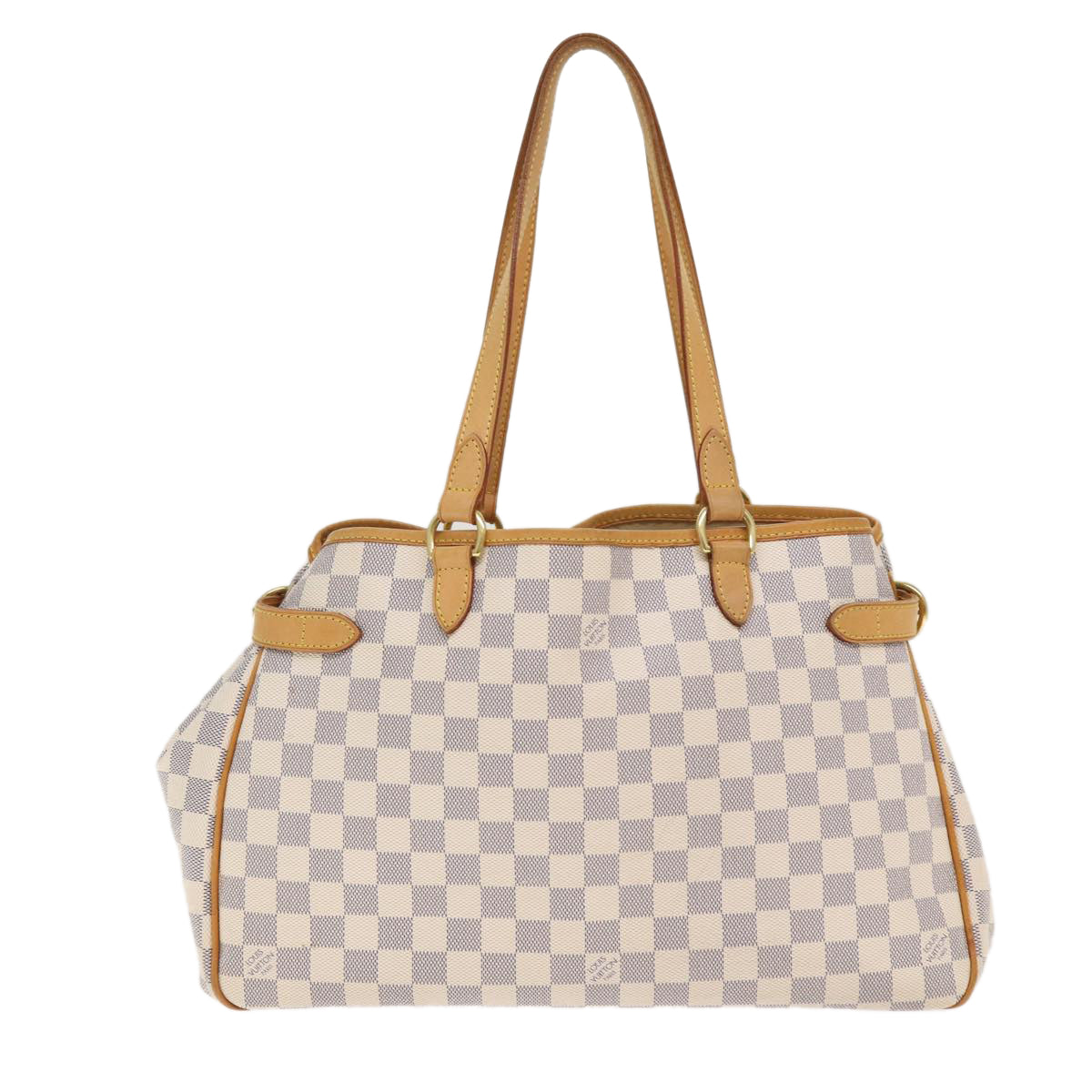 Louis Vuitton Batignolles Horizontal White Canvas Tote Bag
