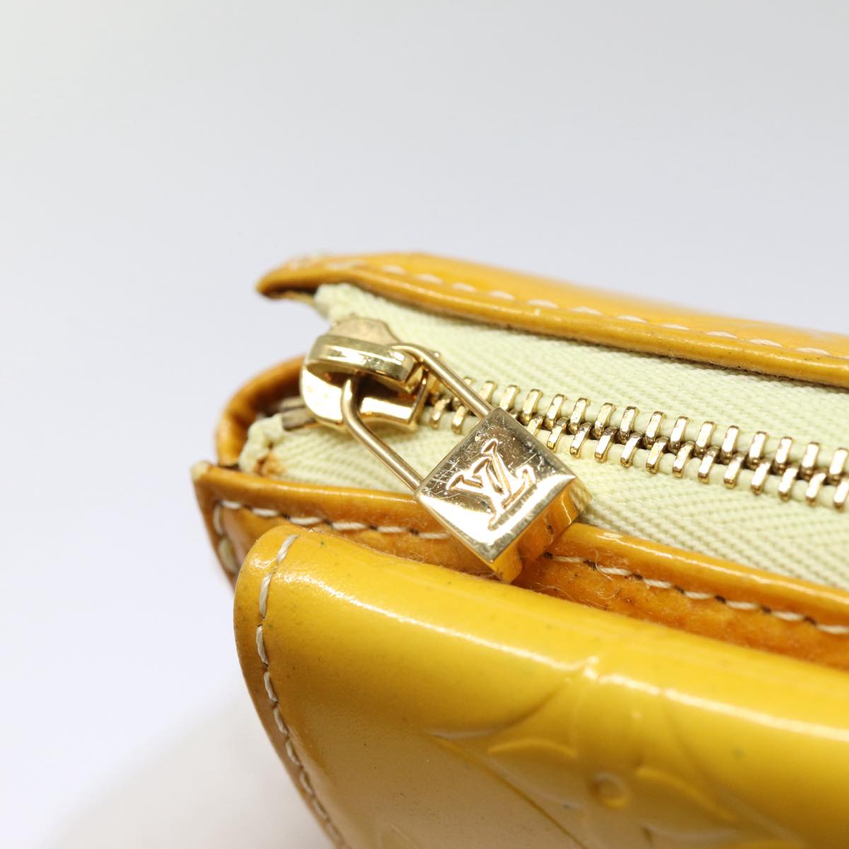 Louis Vuitton Mott Yellow Patent Leather Shoulder Bag