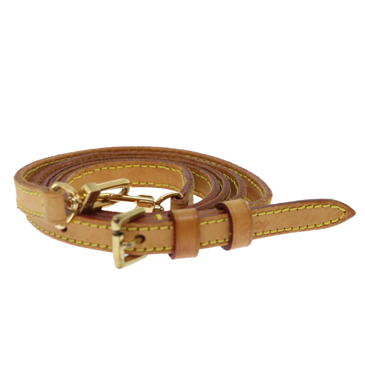 Louis Vuitton Shoulder Strap Beige Leather Bag Jewelry