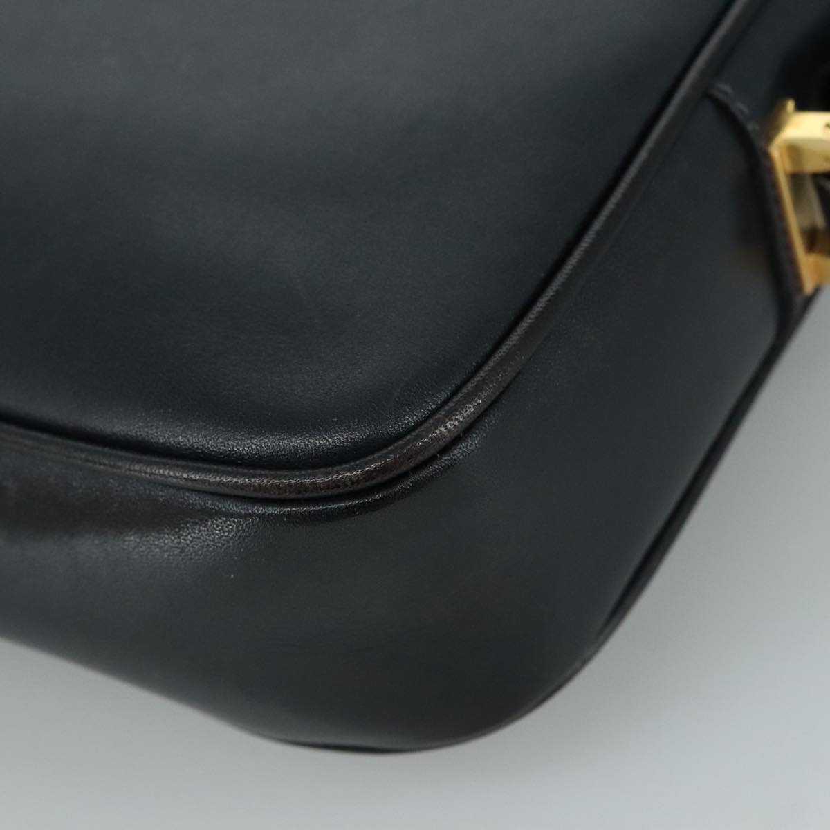 Gucci Interlocking G Navy Leather Shoulder Bag