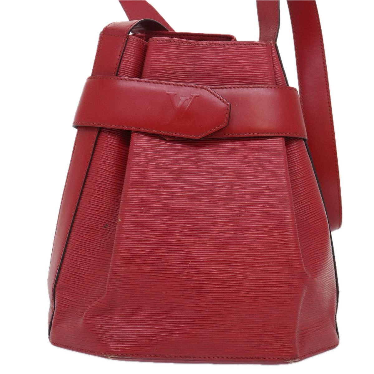 Louis Vuitton Sac D'épaule Red Leather Shoulder Bag