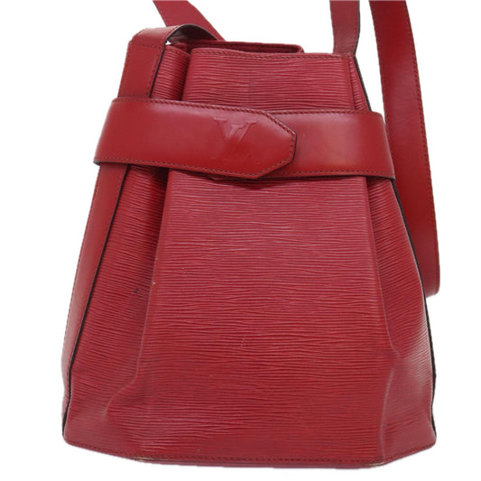 Louis Vuitton Sac D'épaule Red Leather Shoulder Bag