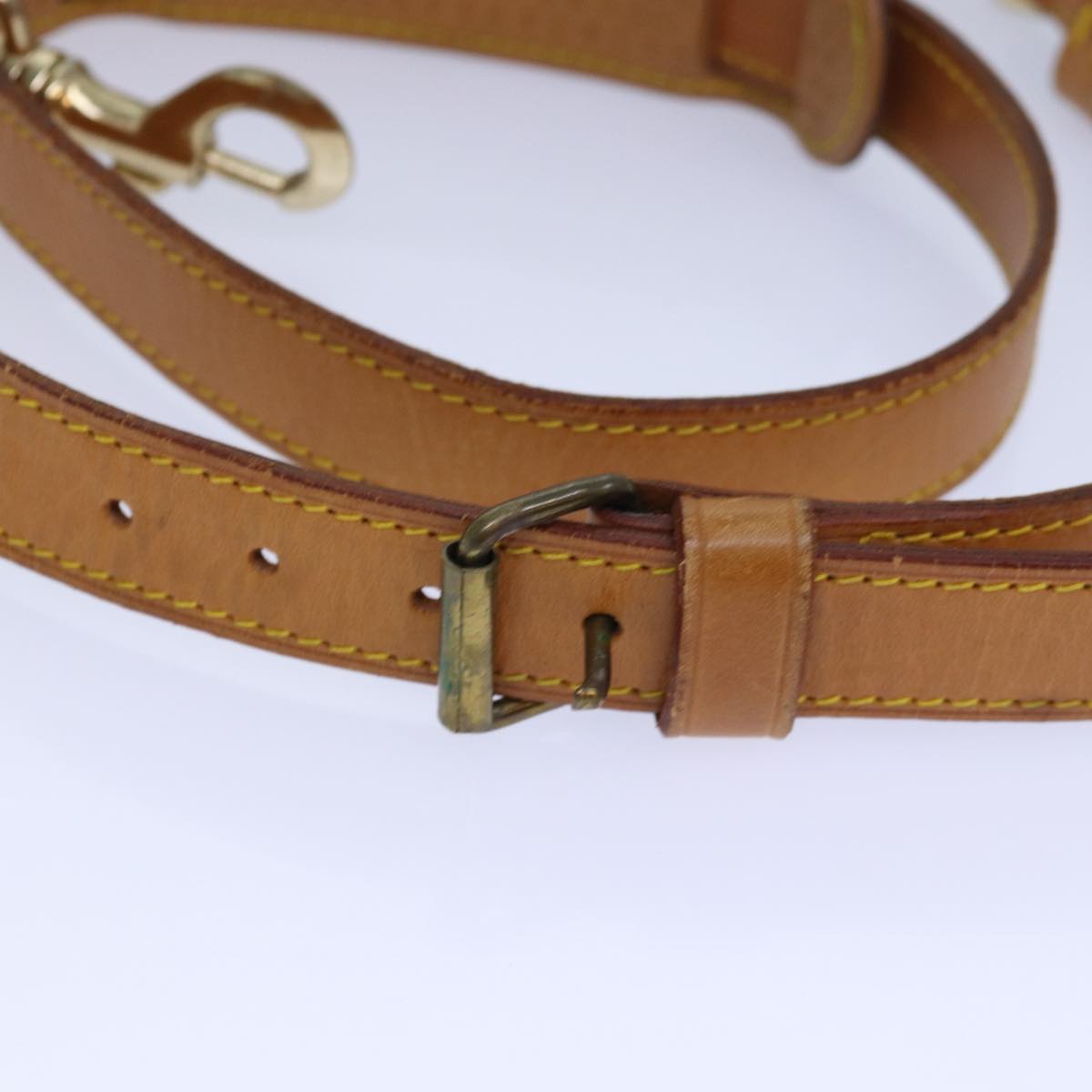 Louis Vuitton Bandoulière De Sac Beige Leather Bag Jewelry