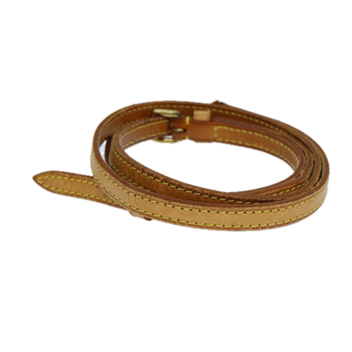 Louis Vuitton Shoulder Strap Beige Leather Bag Jewelry