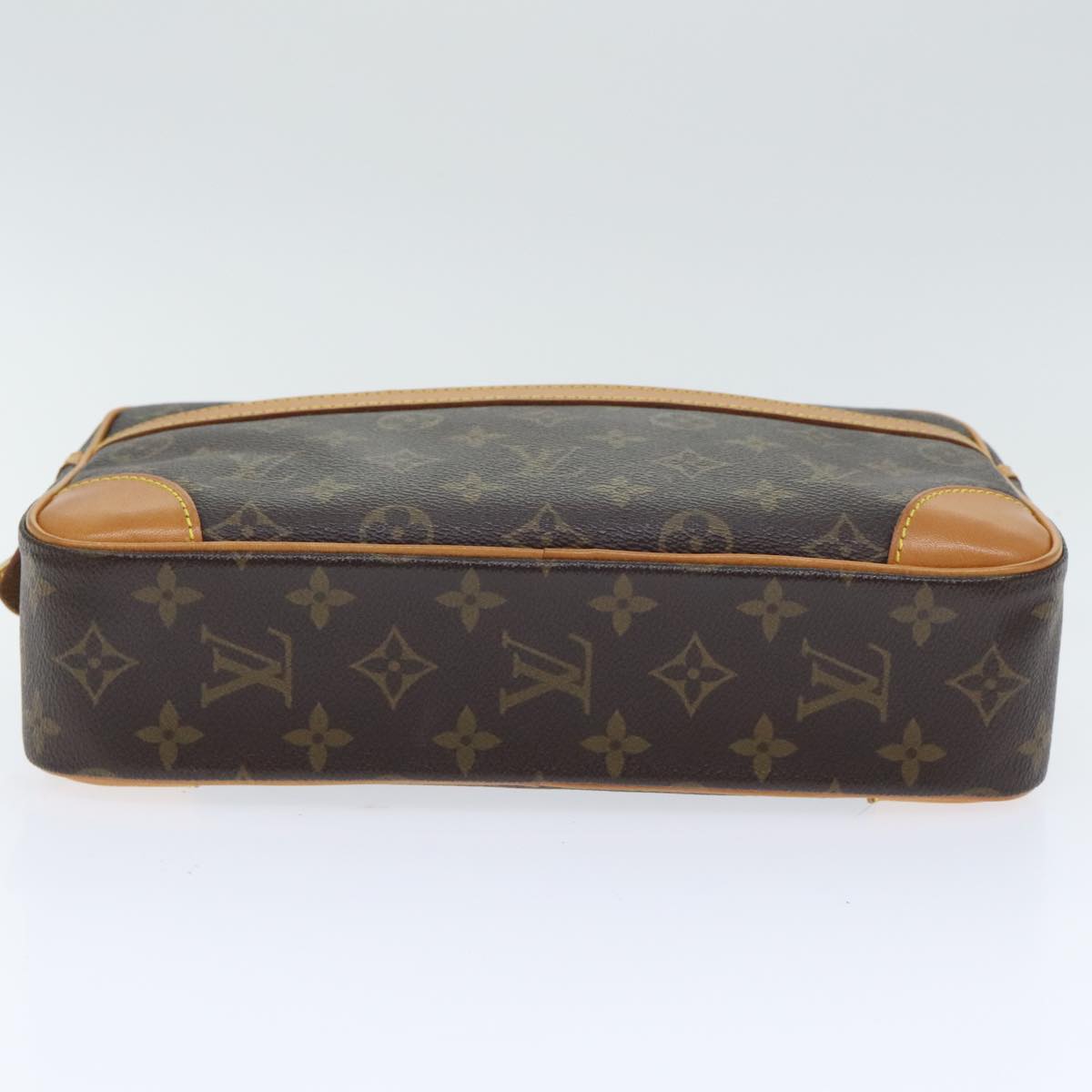 Louis Vuitton Compiegne 28 Brown Canvas Clutch Bag