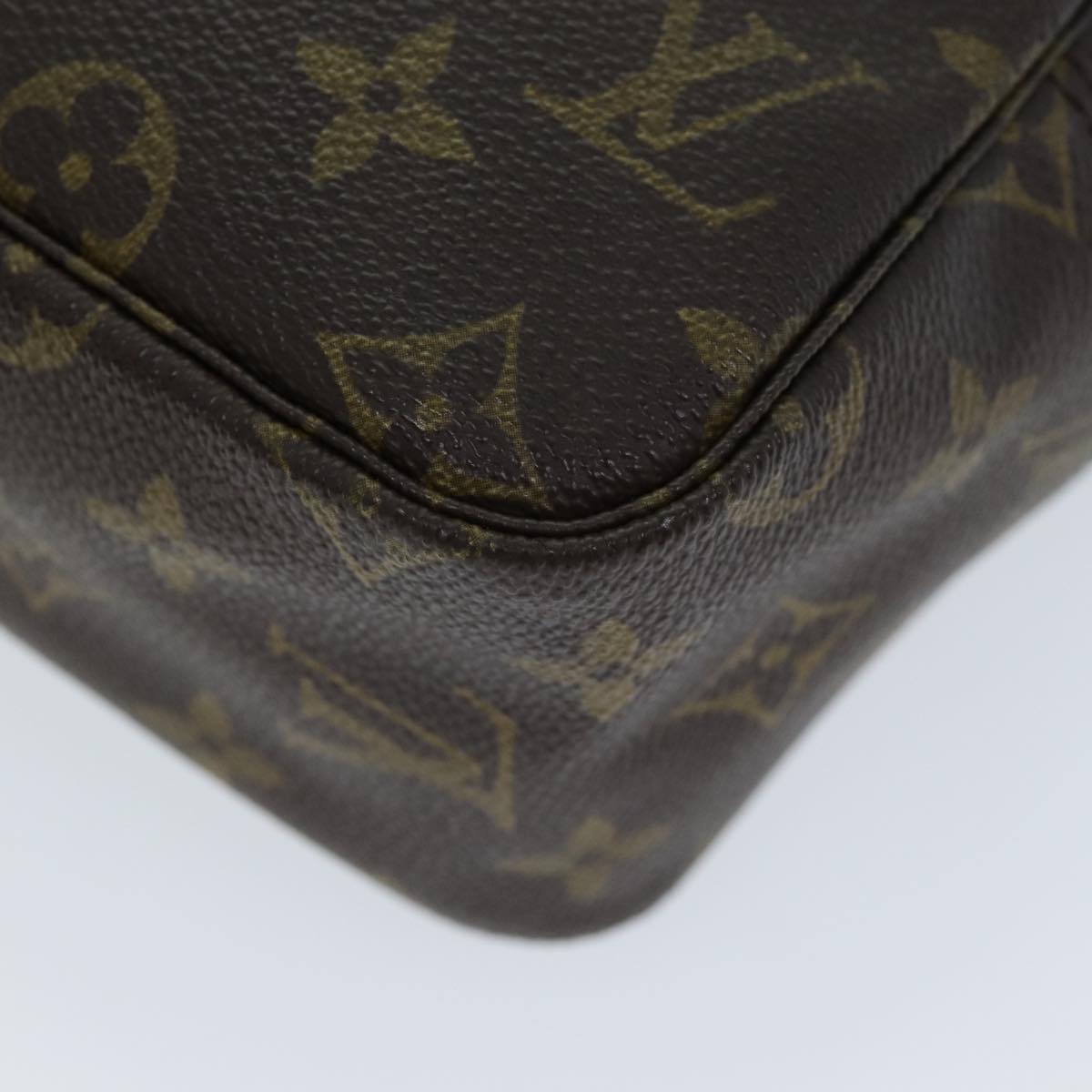 Louis Vuitton Trousse De Toilette Brown Canvas Clutch Bag