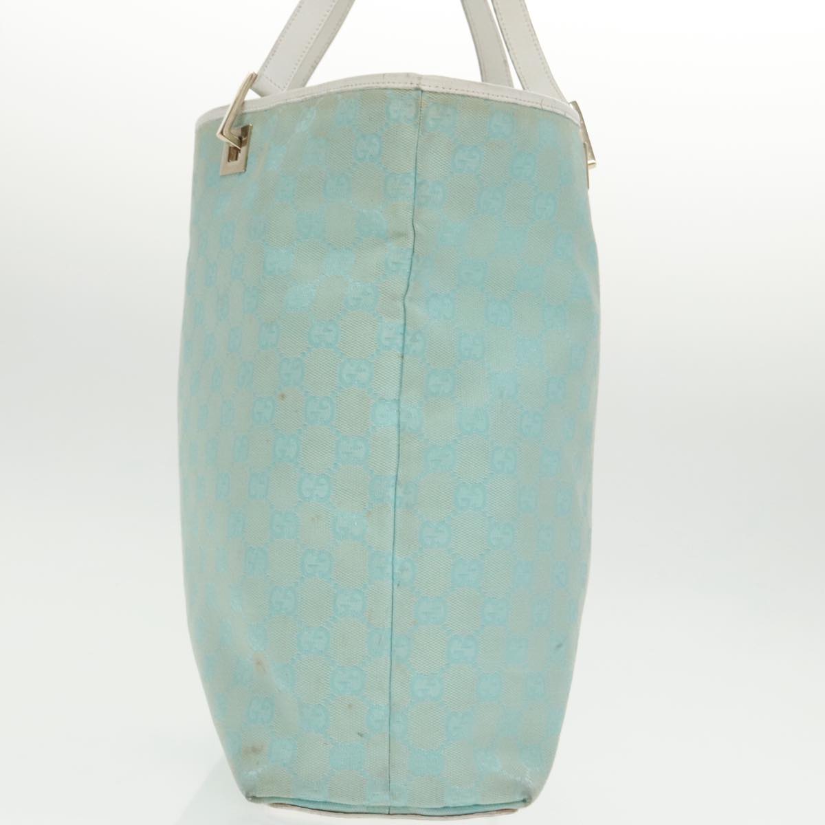 Gucci Gg Canvas Blue Canvas Tote Bag