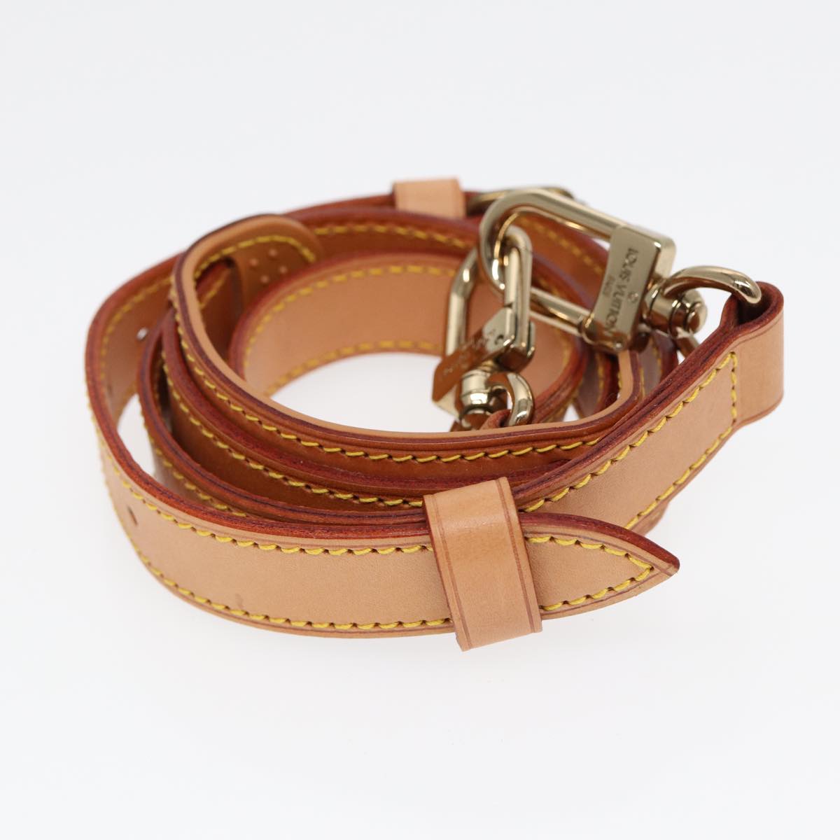 Louis Vuitton Bandoulière De Sac Beige Leather Bag Jewelry
