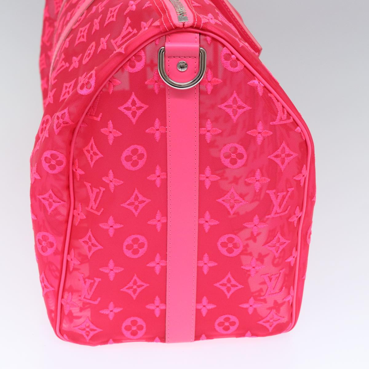 Louis Vuitton Keepall Bandouliere 50 Pink Canvas Travel Bag