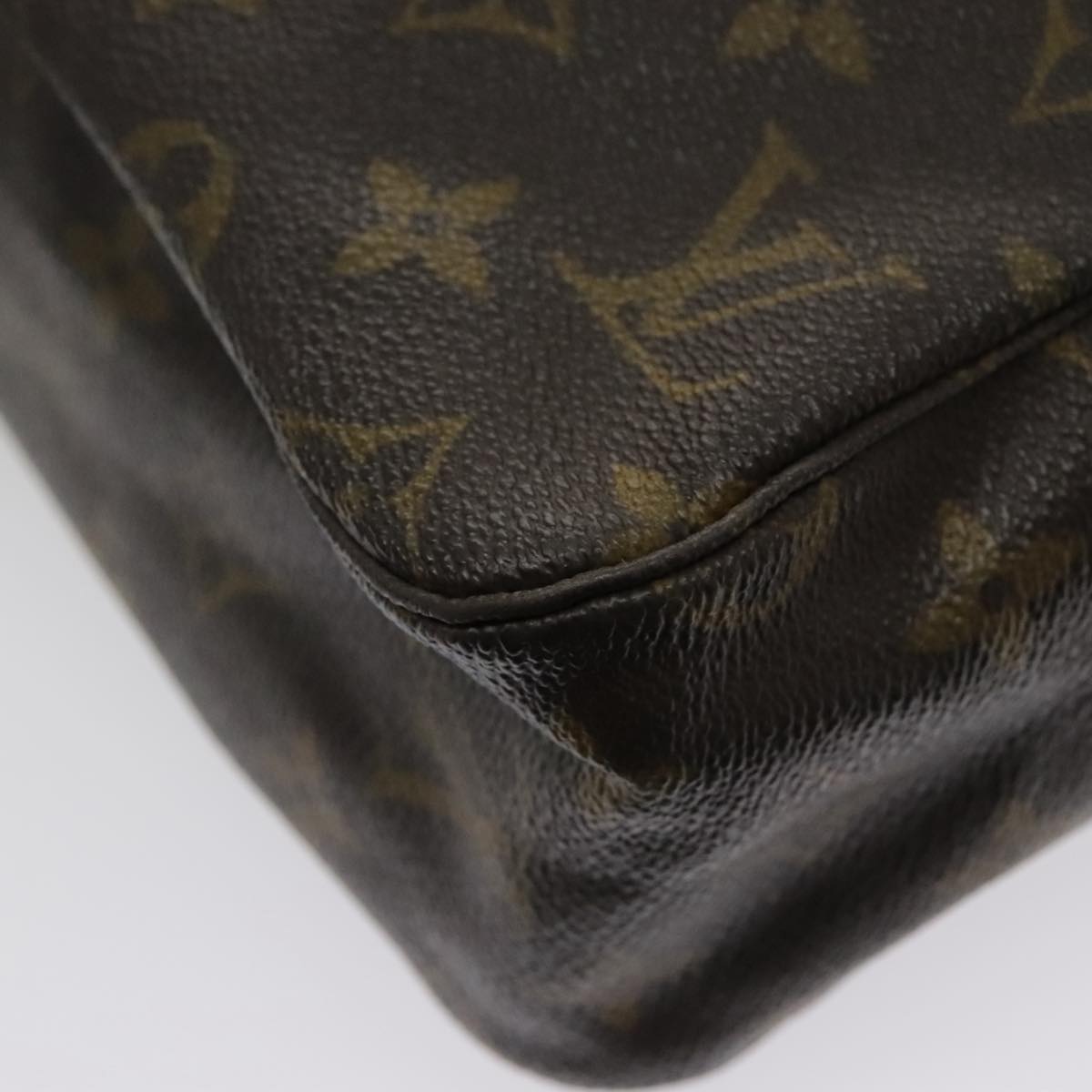 Louis Vuitton Trousse De Toilette Brown Canvas Clutch Bag