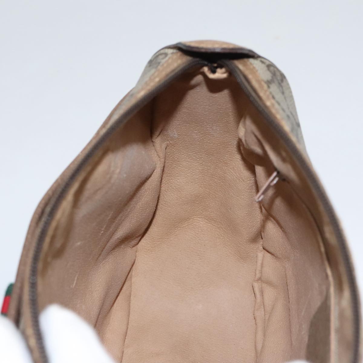 Gucci Ophidia Beige Canvas Shoulder Bag