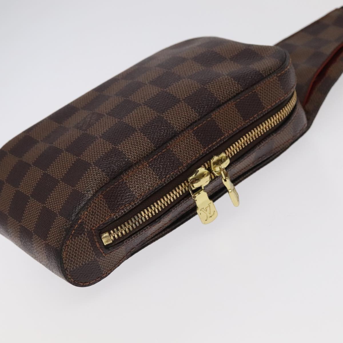 Louis Vuitton Geronimos Brown Canvas Shoulder Bag