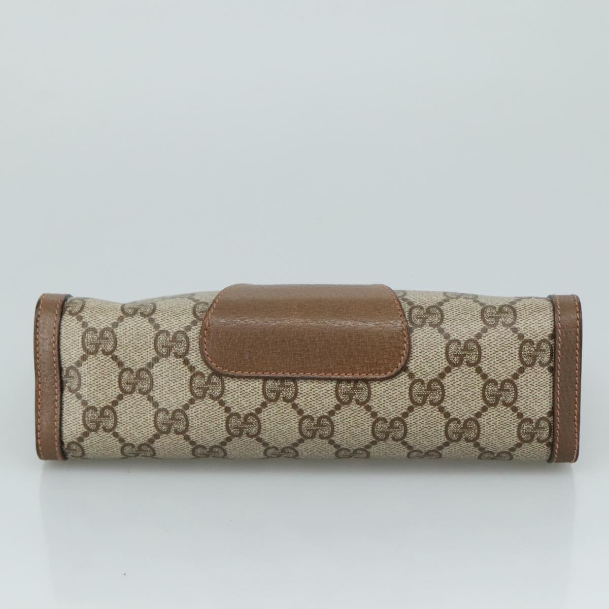 Gucci Sherry Beige Canvas Clutch Bag