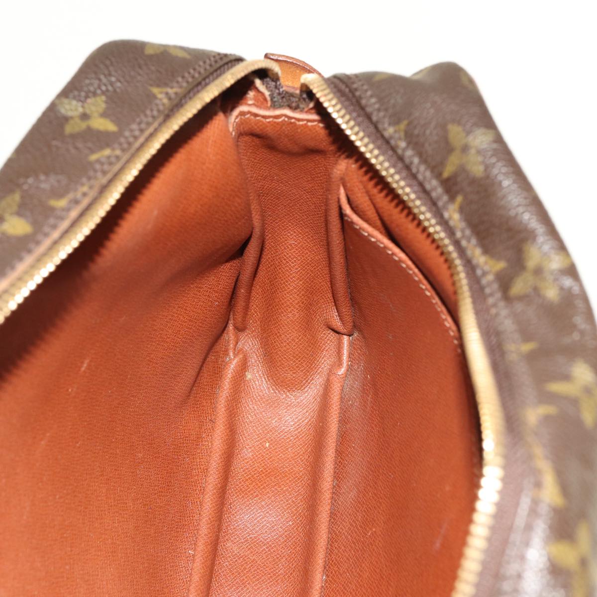 Louis Vuitton Compiegne 28 Brown Canvas Clutch Bag