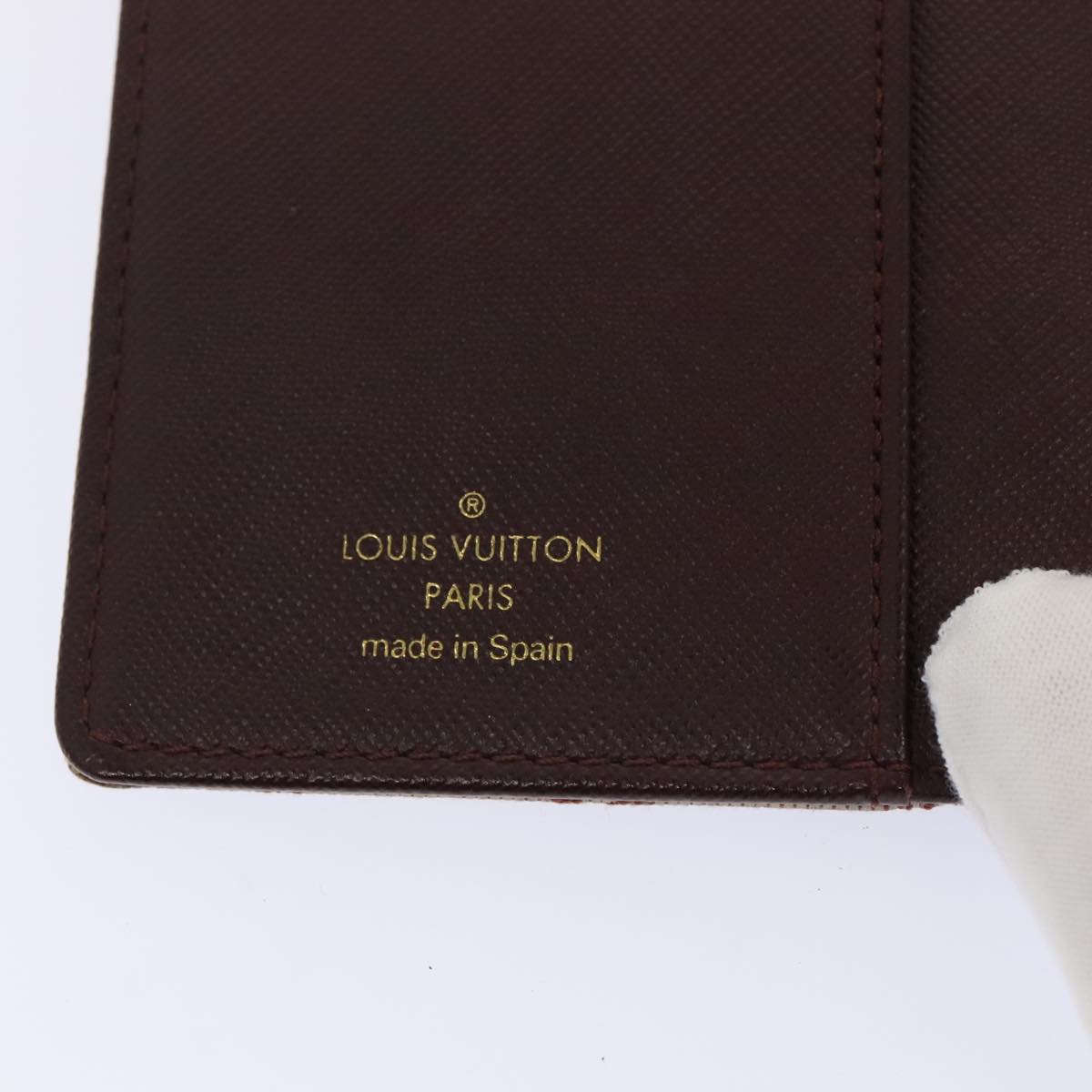 Louis Vuitton Agenda Cover Red Canvas Wallet