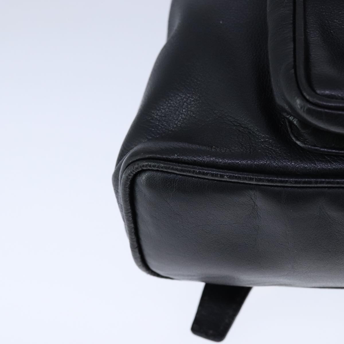 Gucci Bamboo Black Leather Backpack Bag