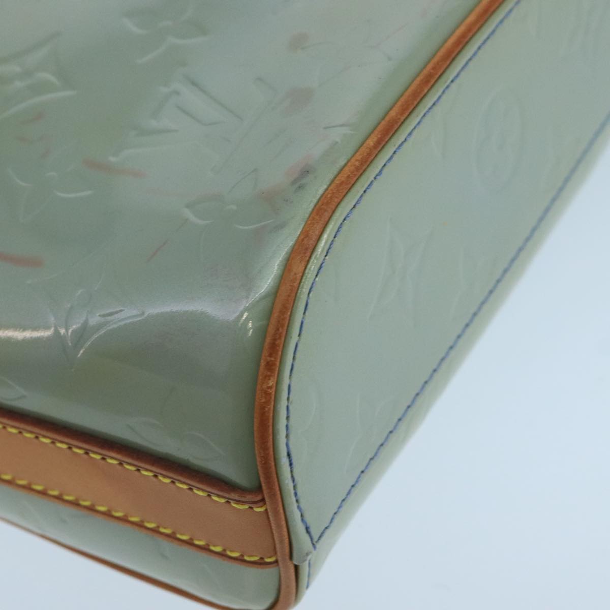 Louis Vuitton Sullivan Grey Patent Leather Shoulder Bag