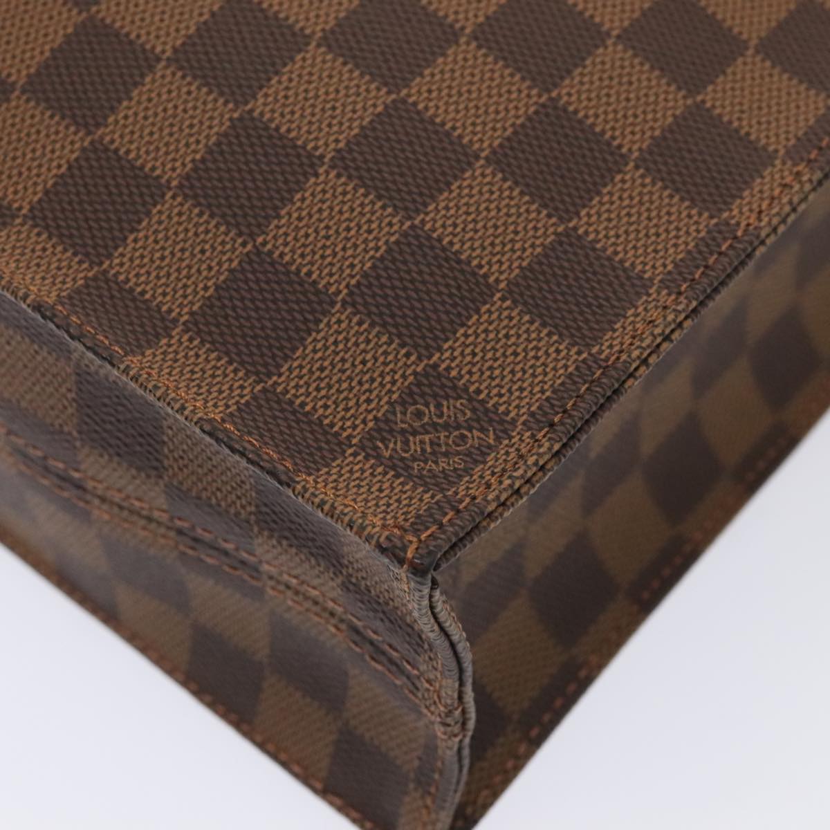 Louis Vuitton Sac Plat Brown Canvas Handbag