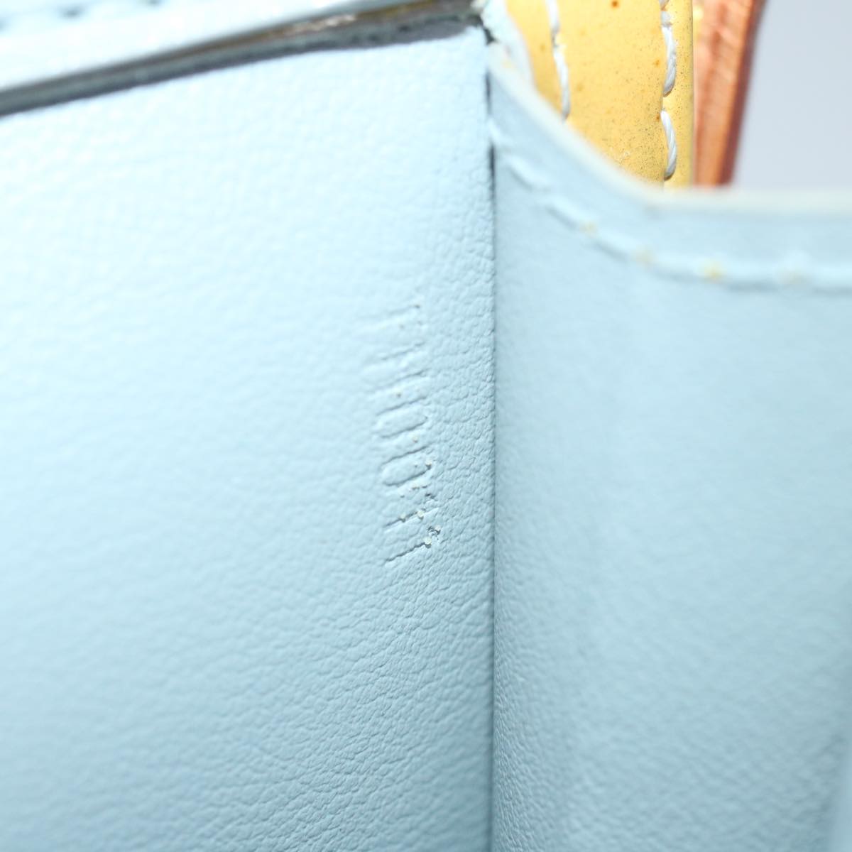 Louis Vuitton Mott Beige Patent Leather Clutch Bag