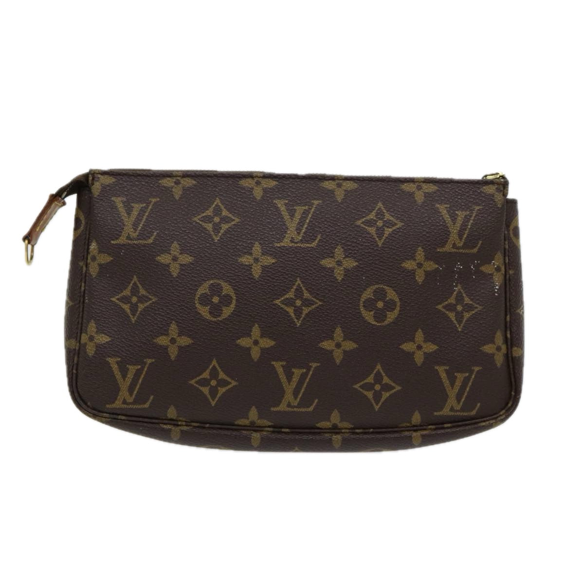 Louis Vuitton Pochette Accessoire Brown Canvas Clutch Bag