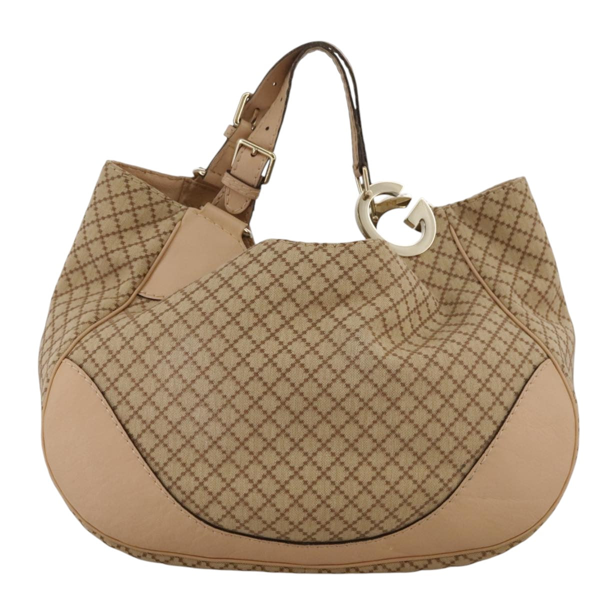 Gucci Charlotte Beige Canvas Shoulder Bag ()