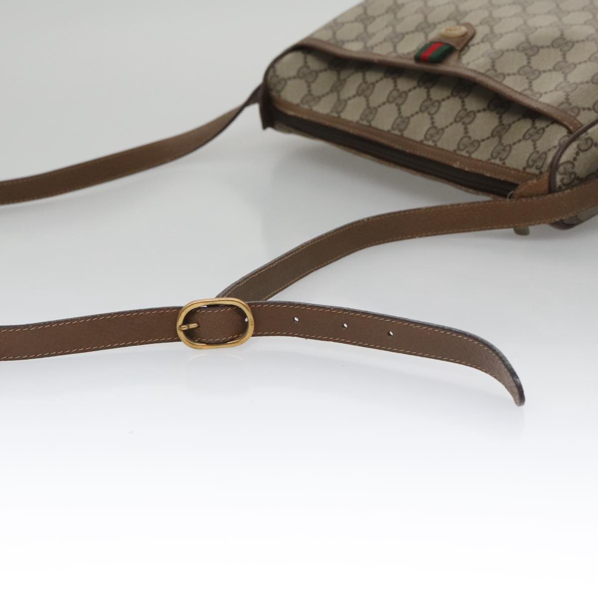 Gucci Ophidia Beige Canvas Shoulder Bag