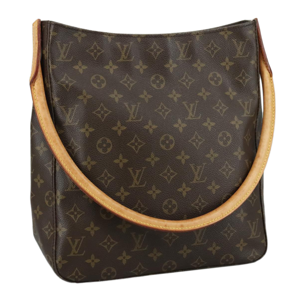 Louis Vuitton Looping Gm Brown Canvas Shoulder Bag
