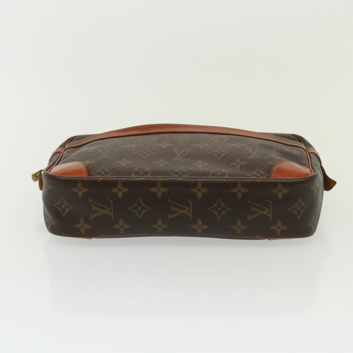 Louis Vuitton Compiegne 28 Brown Canvas Clutch Bag