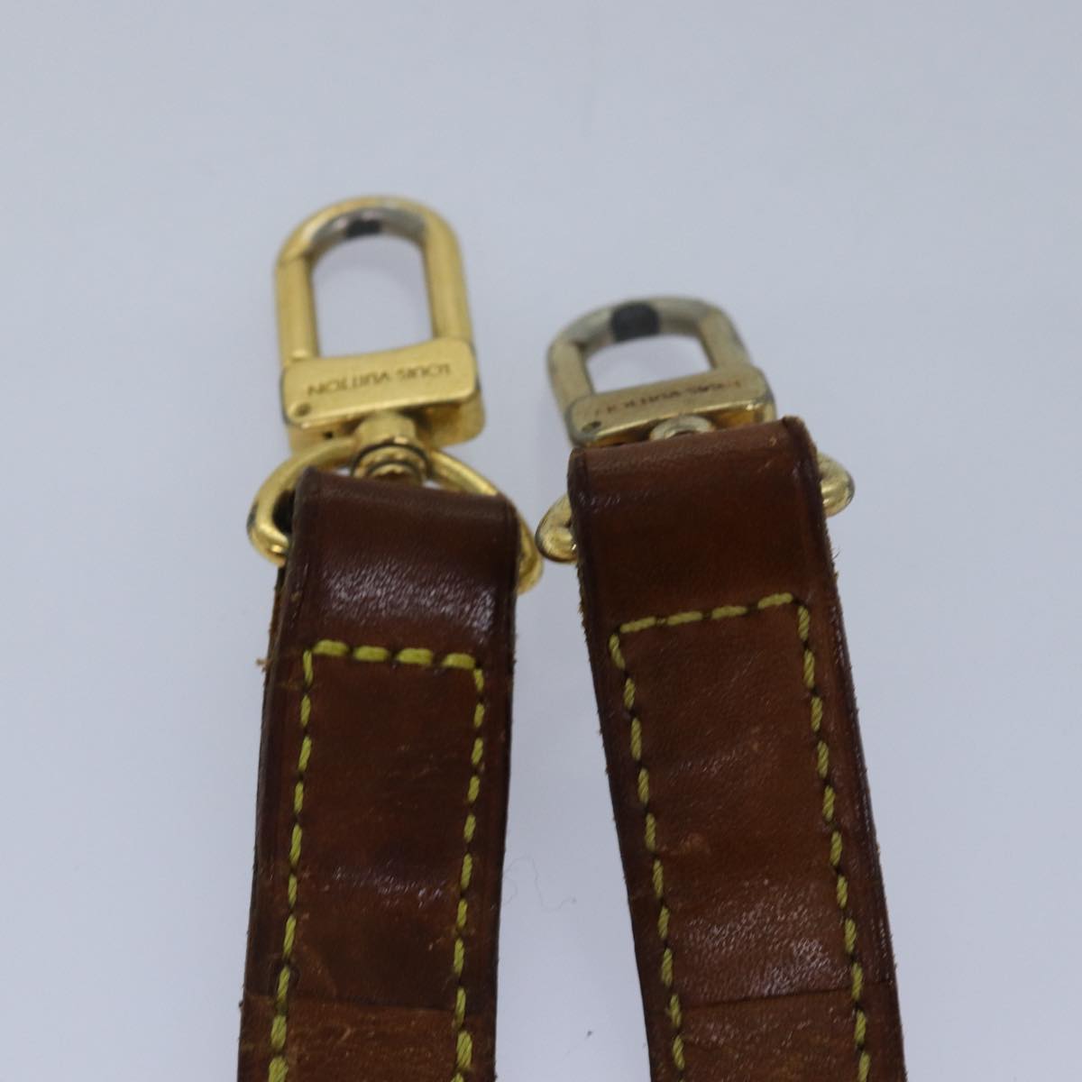 Louis Vuitton Shoulder Strap Brown Leather Bag Jewelry