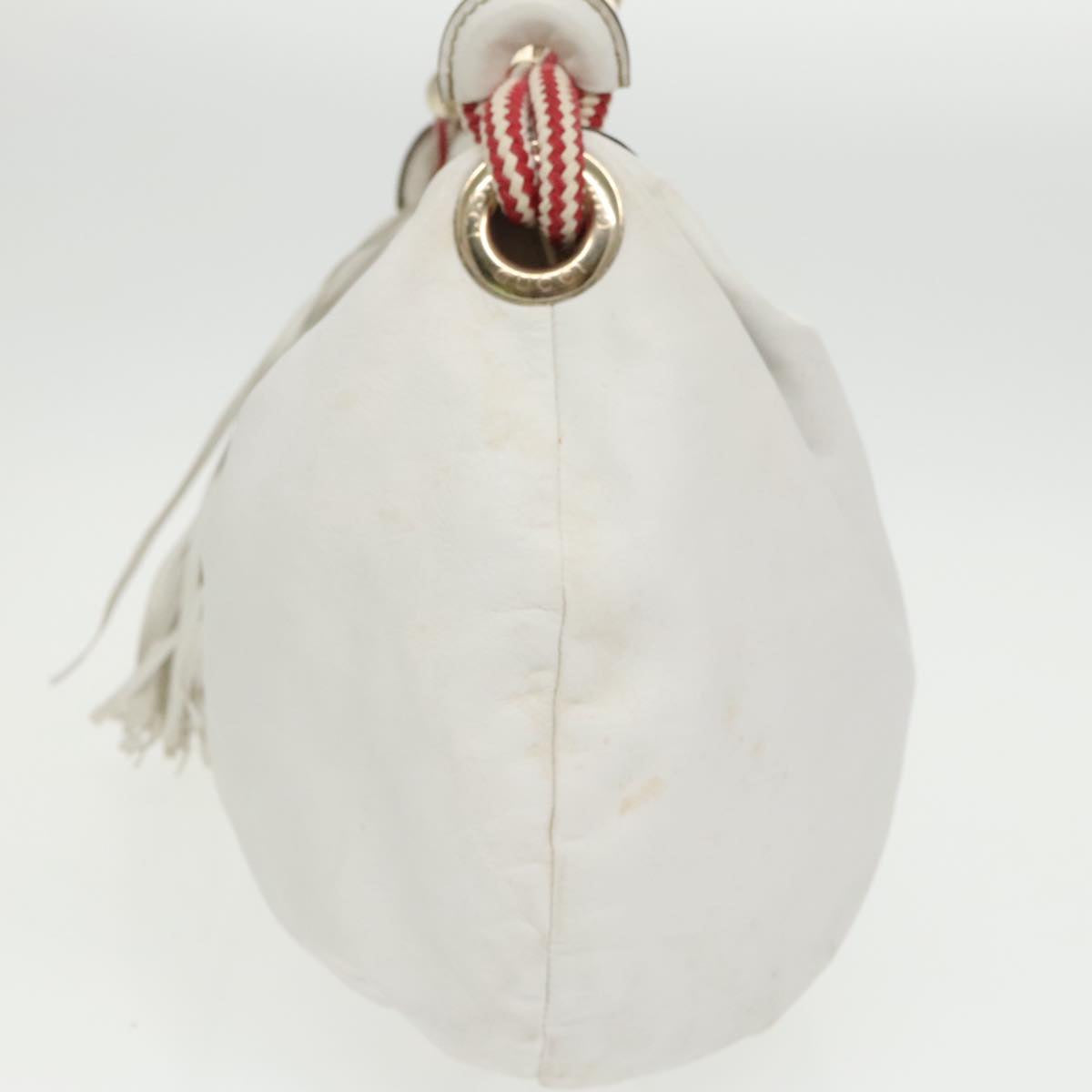 Gucci White Leather Tote Bag