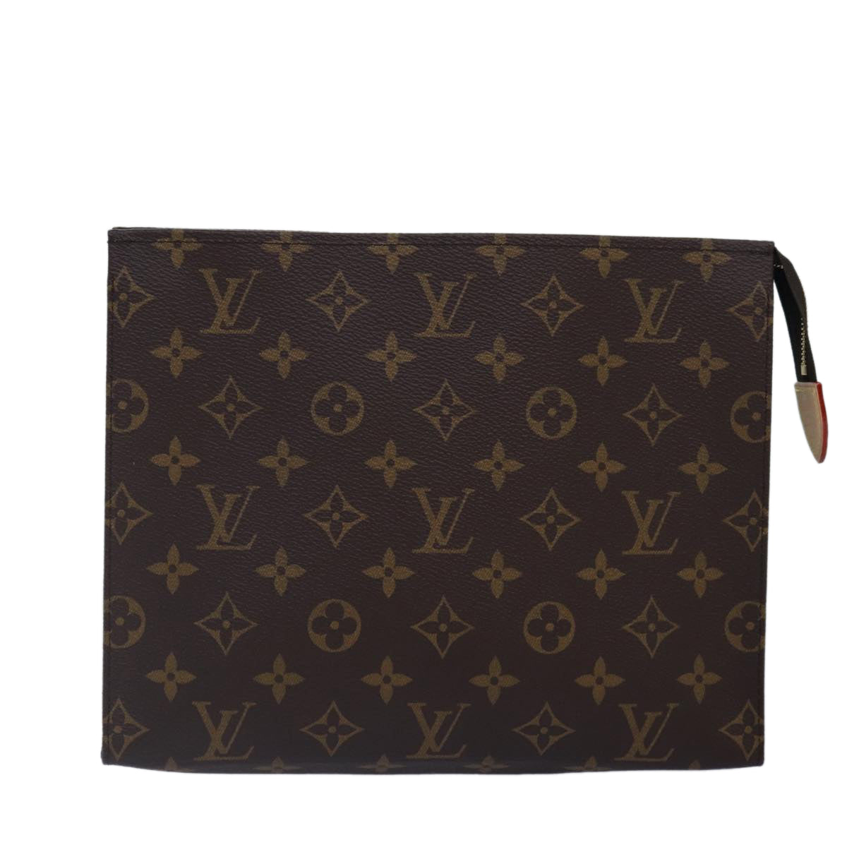 Louis Vuitton Poche Toilette Brown Canvas Clutch Bag