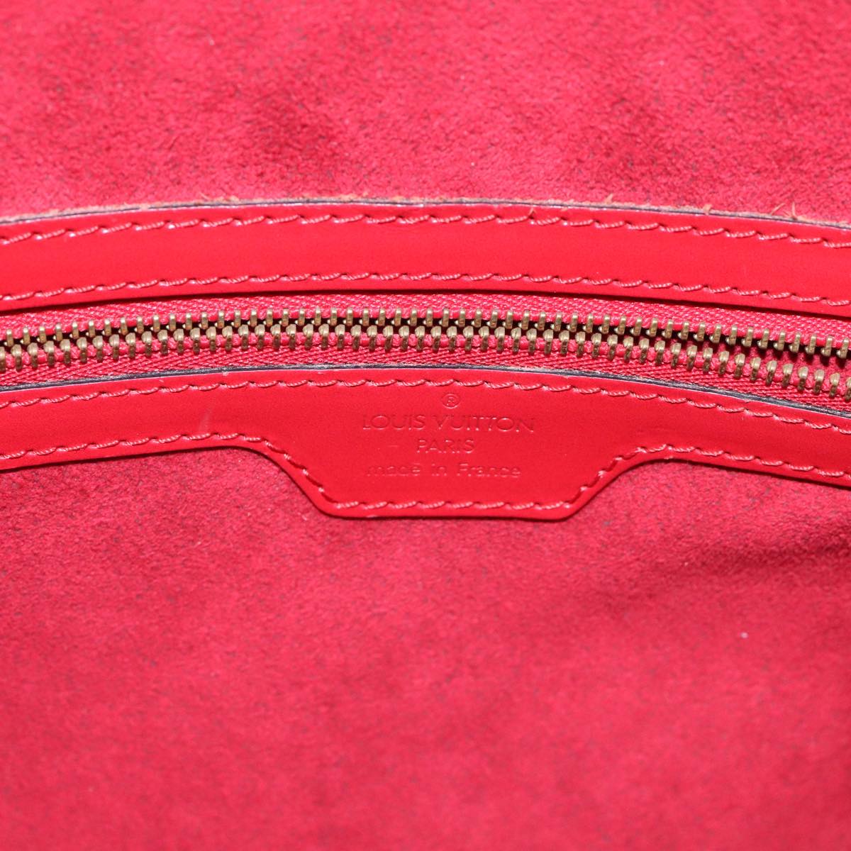 Louis Vuitton Lussac Red Leather Shoulder Bag