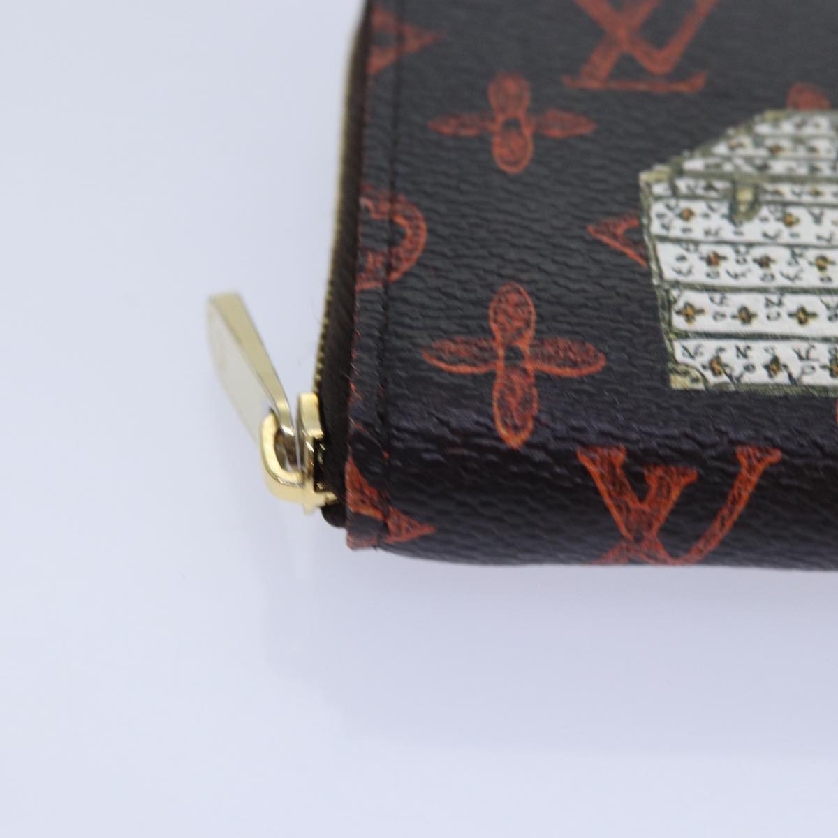 Louis Vuitton Zippy Coin Purse Brown Canvas Wallet