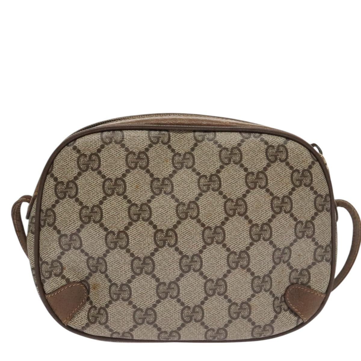 Gucci Sherry Beige Canvas Shoulder Bag