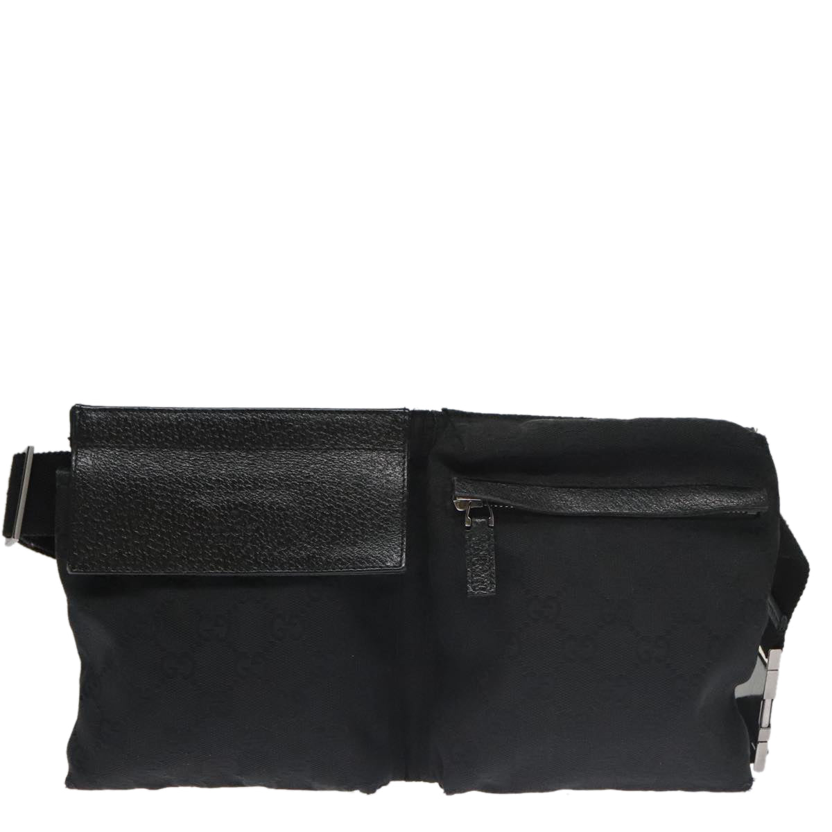 Gucci Black Canvas Shoulder Bag ()