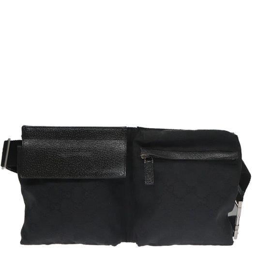 Gucci Black Canvas Shoulder Bag ()