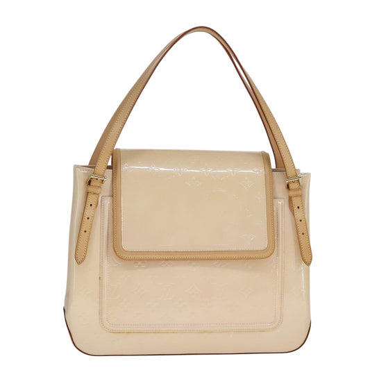 Louis Vuitton Beige Patent Leather Shoulder Bag