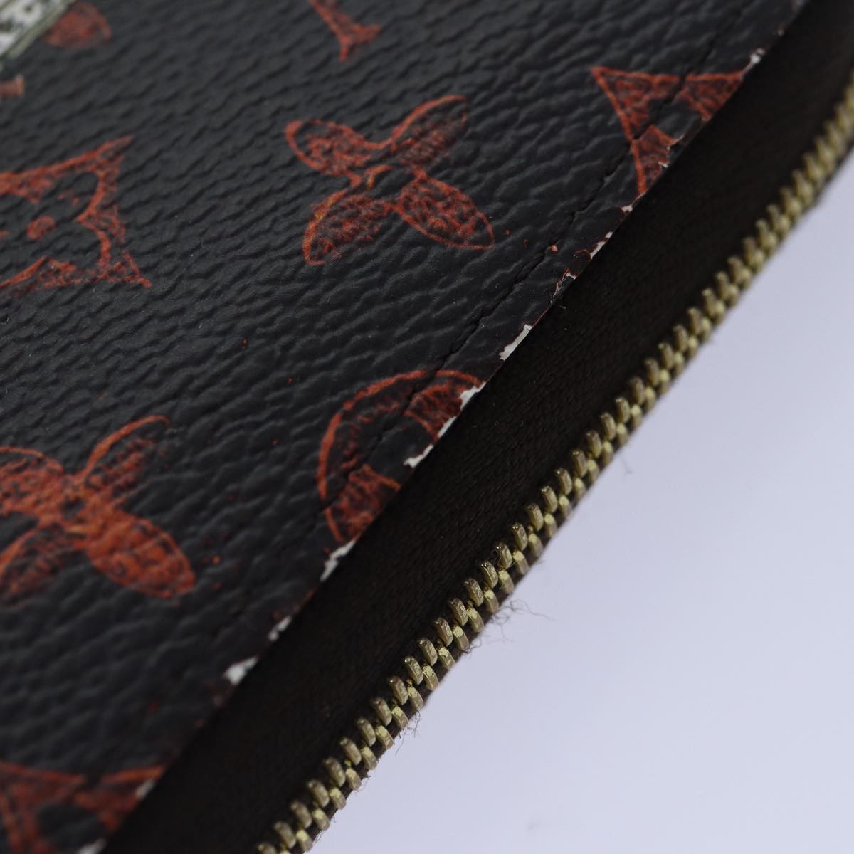 Louis Vuitton Zippy Coin Purse Brown Canvas Wallet