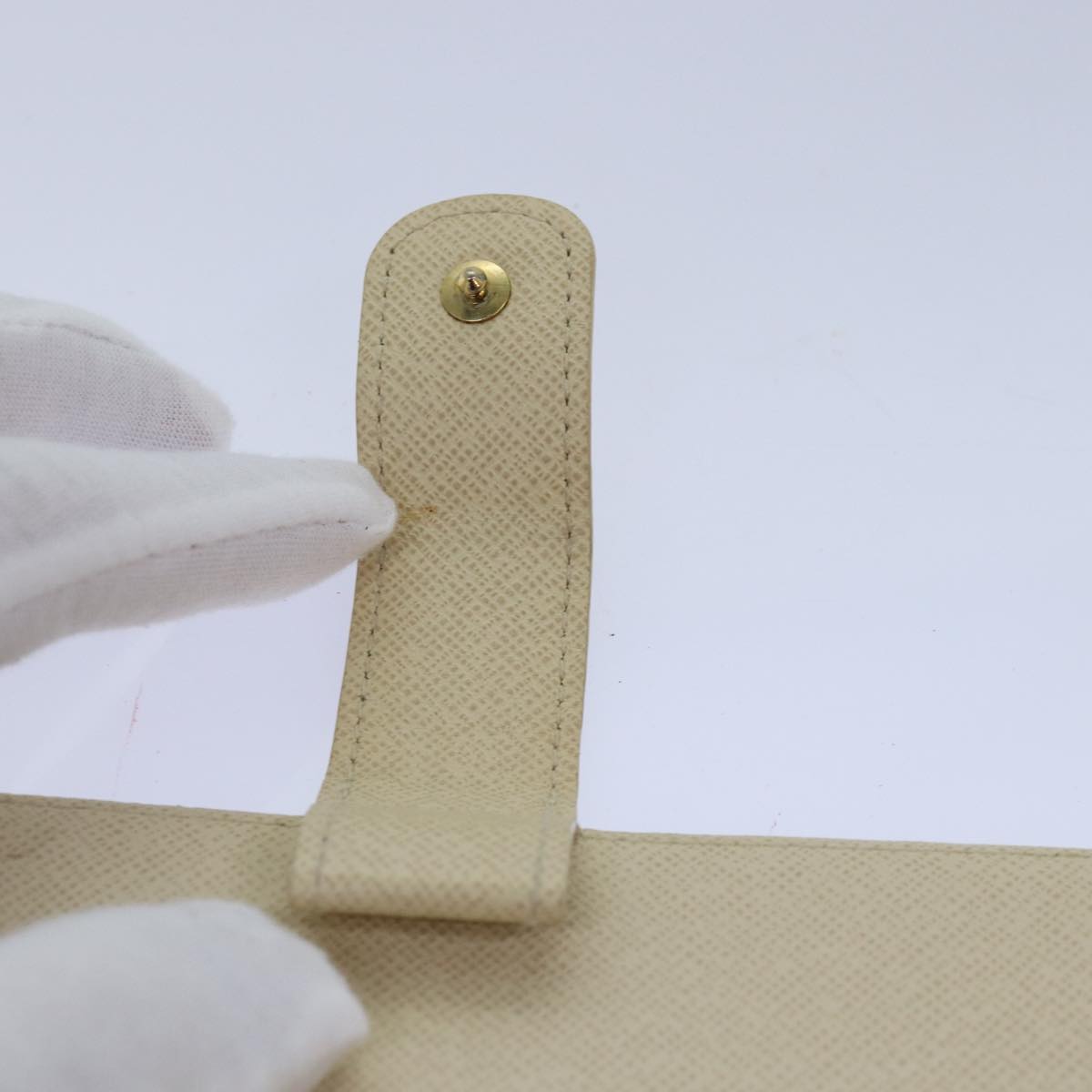 Louis Vuitton Agenda Cover Beige Canvas Wallet