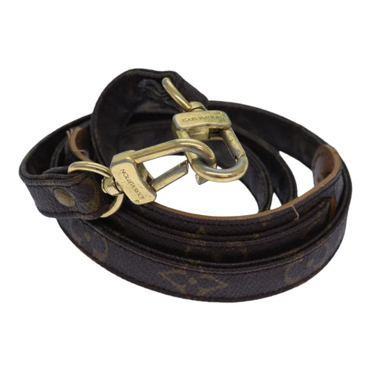 Louis Vuitton Shoulder Strap Brown Canvas Bag Jewelry ()