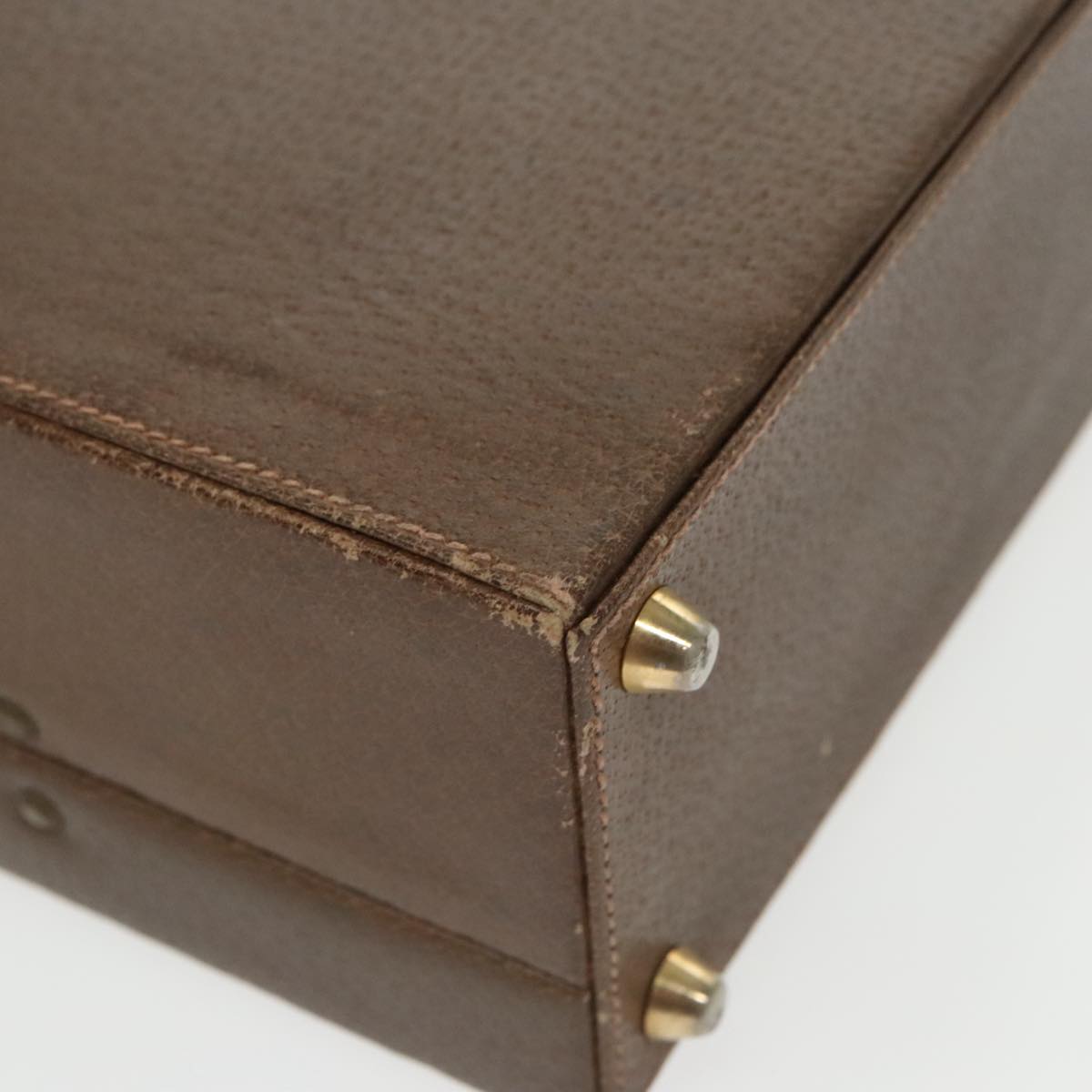 Gucci Brown Leather Travel Bag