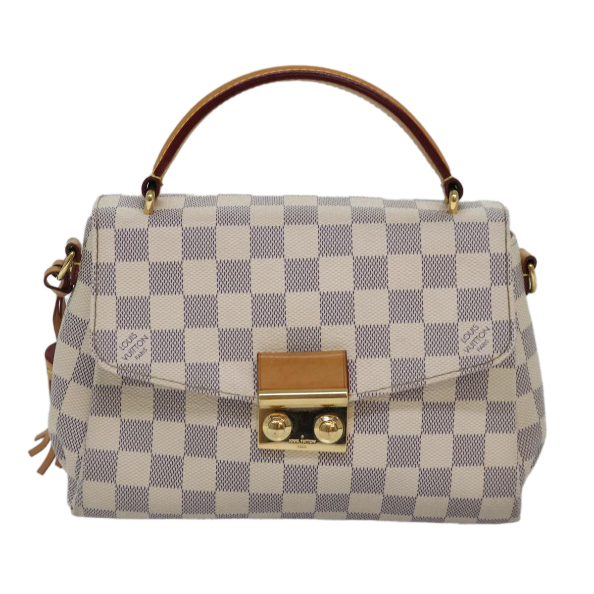 Louis Vuitton Croisette White Canvas Handbag