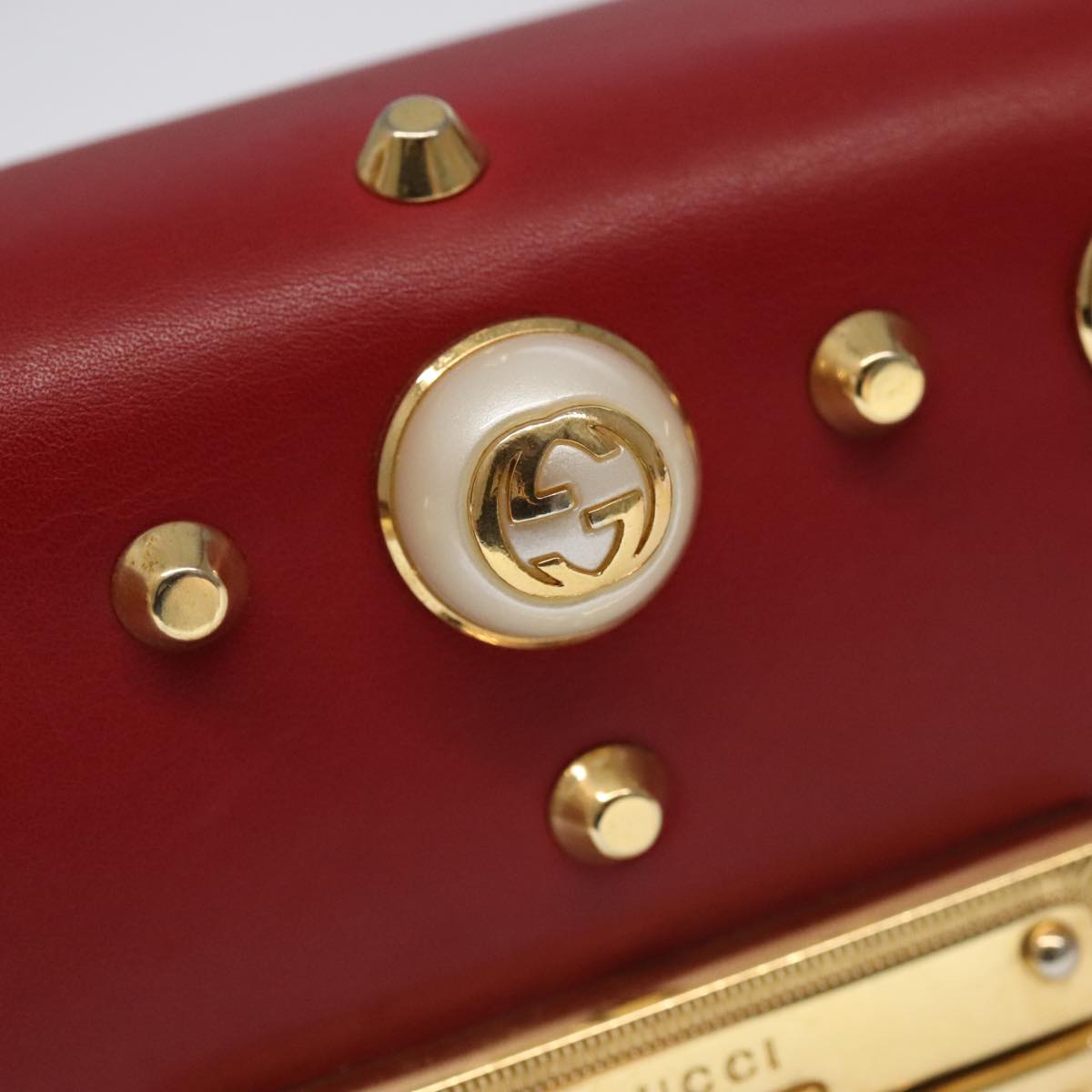 Gucci Padlock Red Leather Shoulder Bag