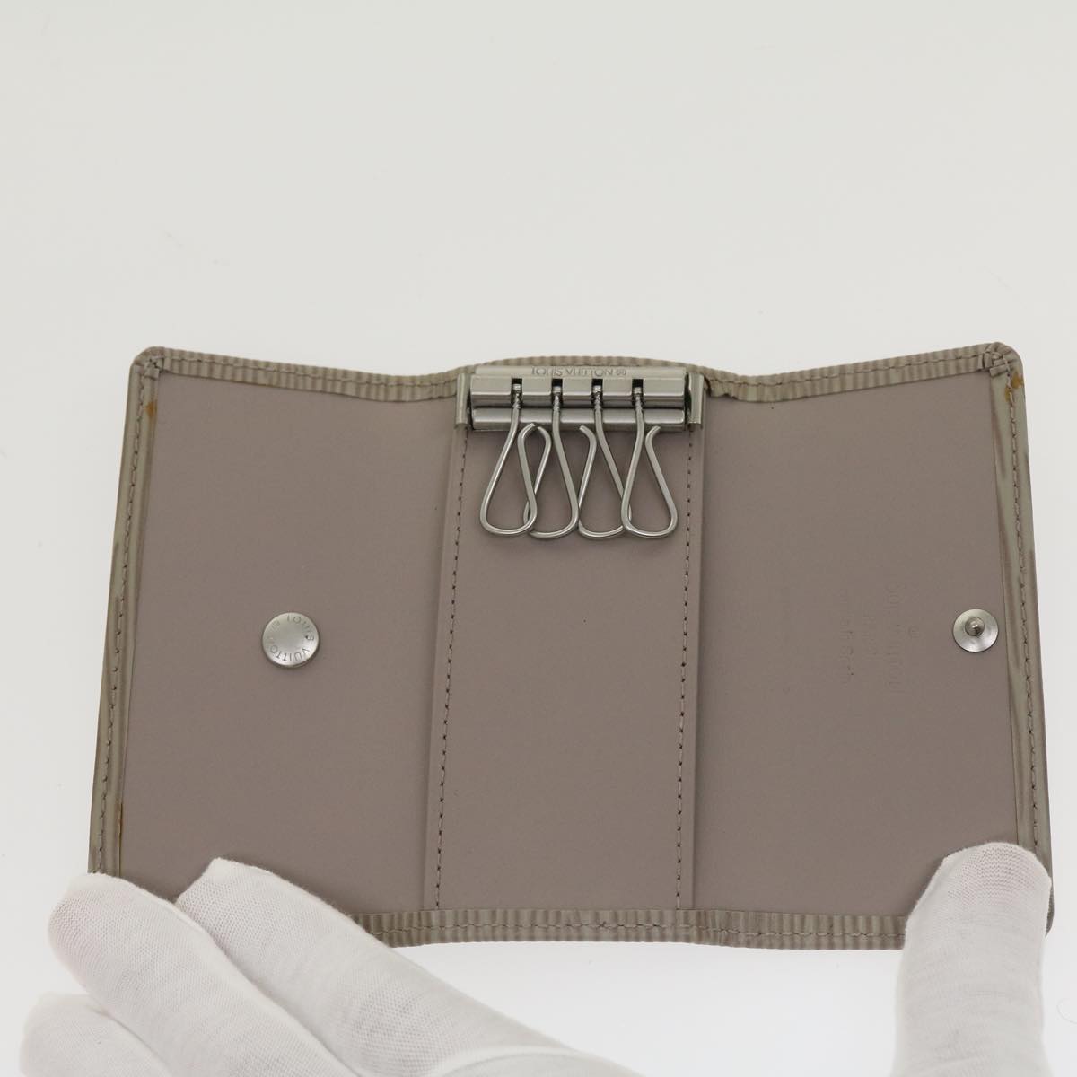 Louis Vuitton Multiclés 4 Blue Leather Wallet