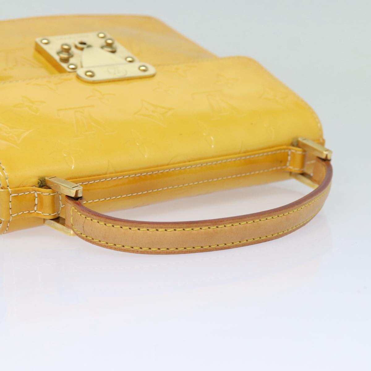 Louis Vuitton Spring Street Yellow Patent Leather Handbag